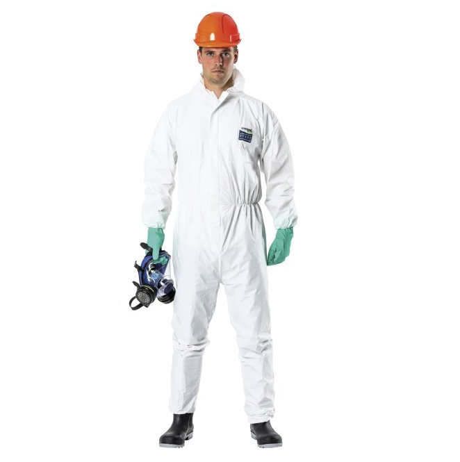 Box Of 50 - Titan 380 Disposable Coveralls, Rated For Protection Against Chemical, Asbestos And Bio-hazard Contamination