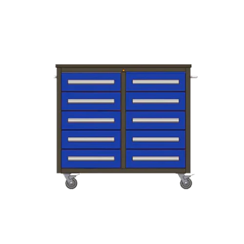 Ultimate Compact 10 Drawer Workbench - On Castors For Mobility - FREE SHIPPING