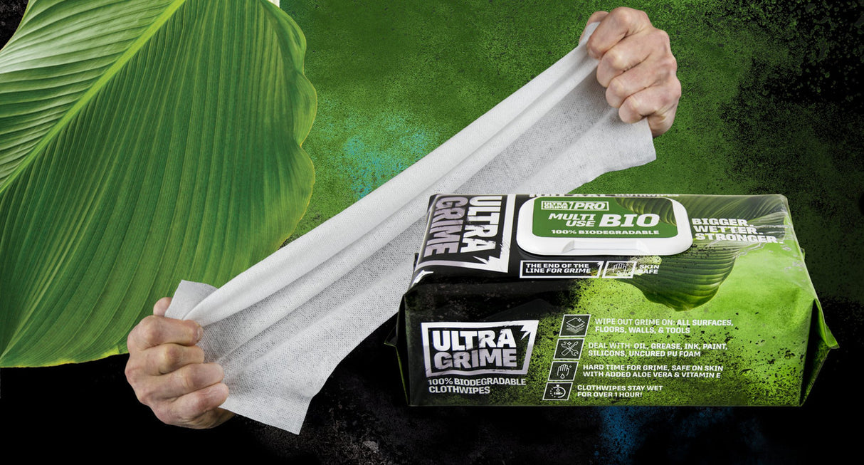 Ultra Grime Multiuse Bio 100% Biodegradable Wipes