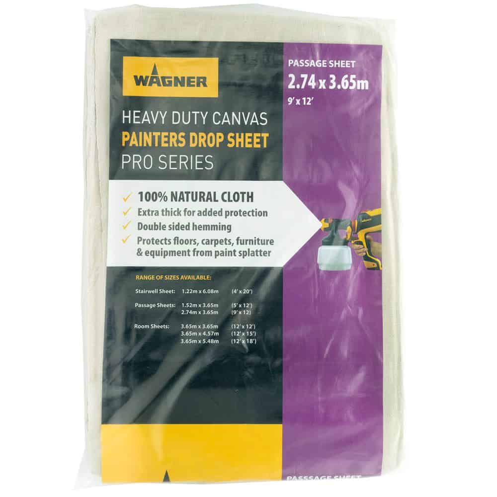 Medium / Large -  Heavy Duty Canvas Painters Drop Cloths - 12' x 9' (3.6m x 2.7m)