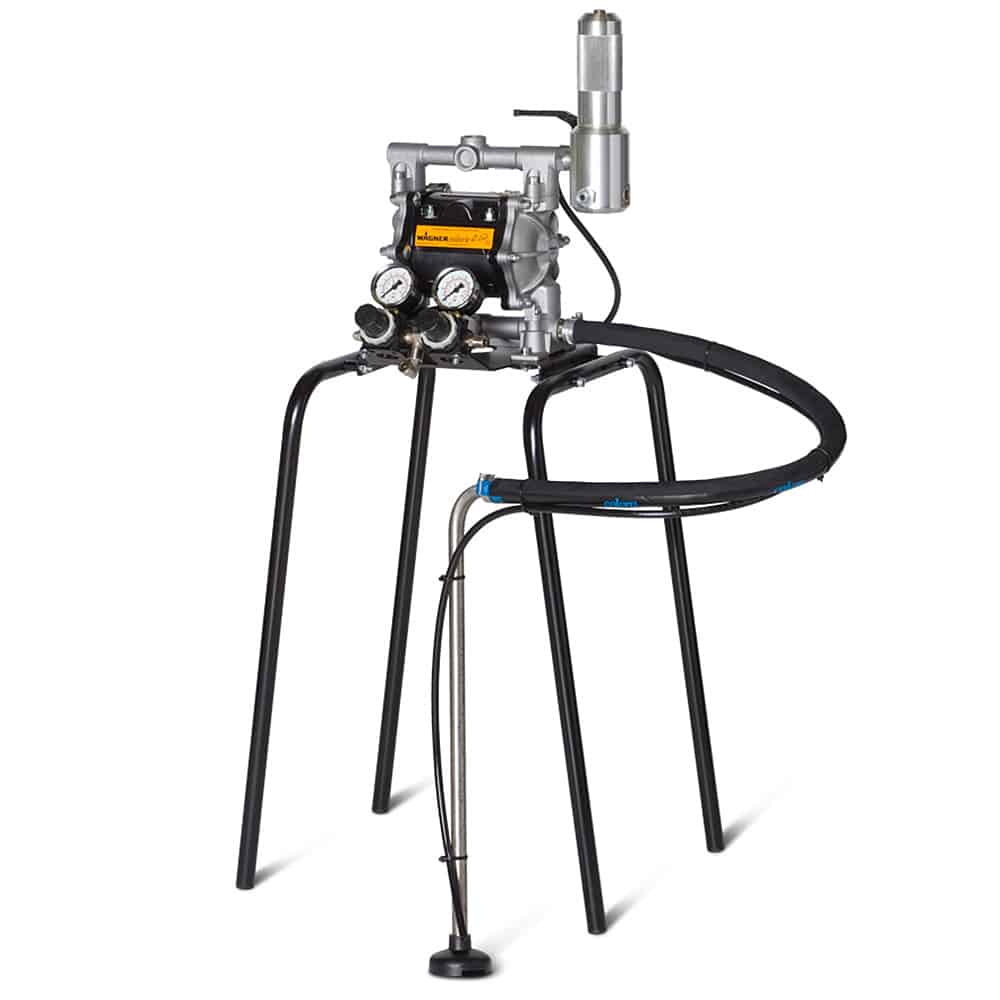 Wagner Zip 52 Double Diaphragm Perfect Finish AirSpray Pump - Stand And Suction Set