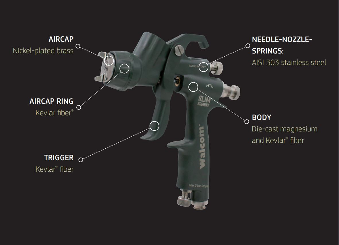 Walcom Slim Kombat Gravity Spray Gun