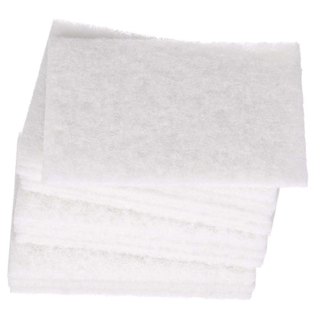 White Nylon Scrubber Pads 100m x 150mm pads
