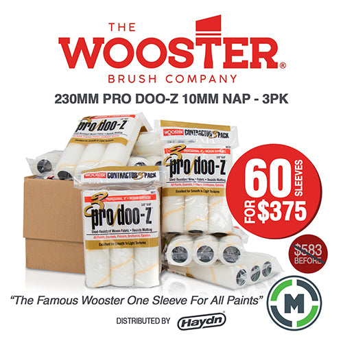 60 Sleeve Box - 230mm x 10mm Wooster Pro Doo-z - 20 x 3 Pack