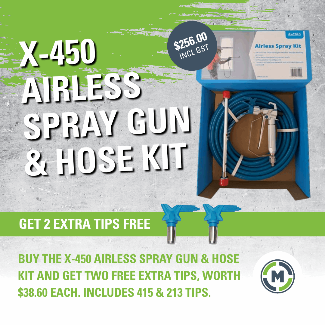 Almax X-450 Airless Spray Kit - Get 2 FREE Tips!
