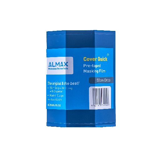 550mm x 20mCover Quick Pre Taped Masking Film Including Dispenser