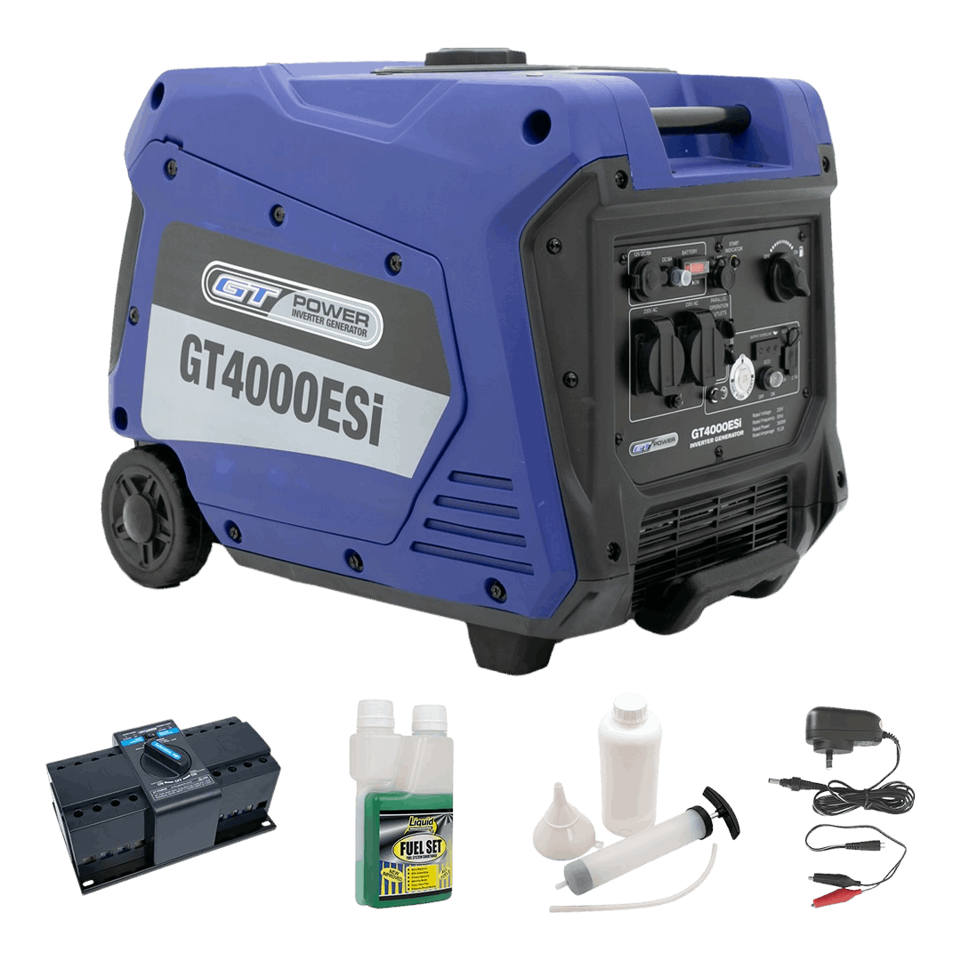GT Power 4000W Silenced Inverter Generator Solar Backup Package