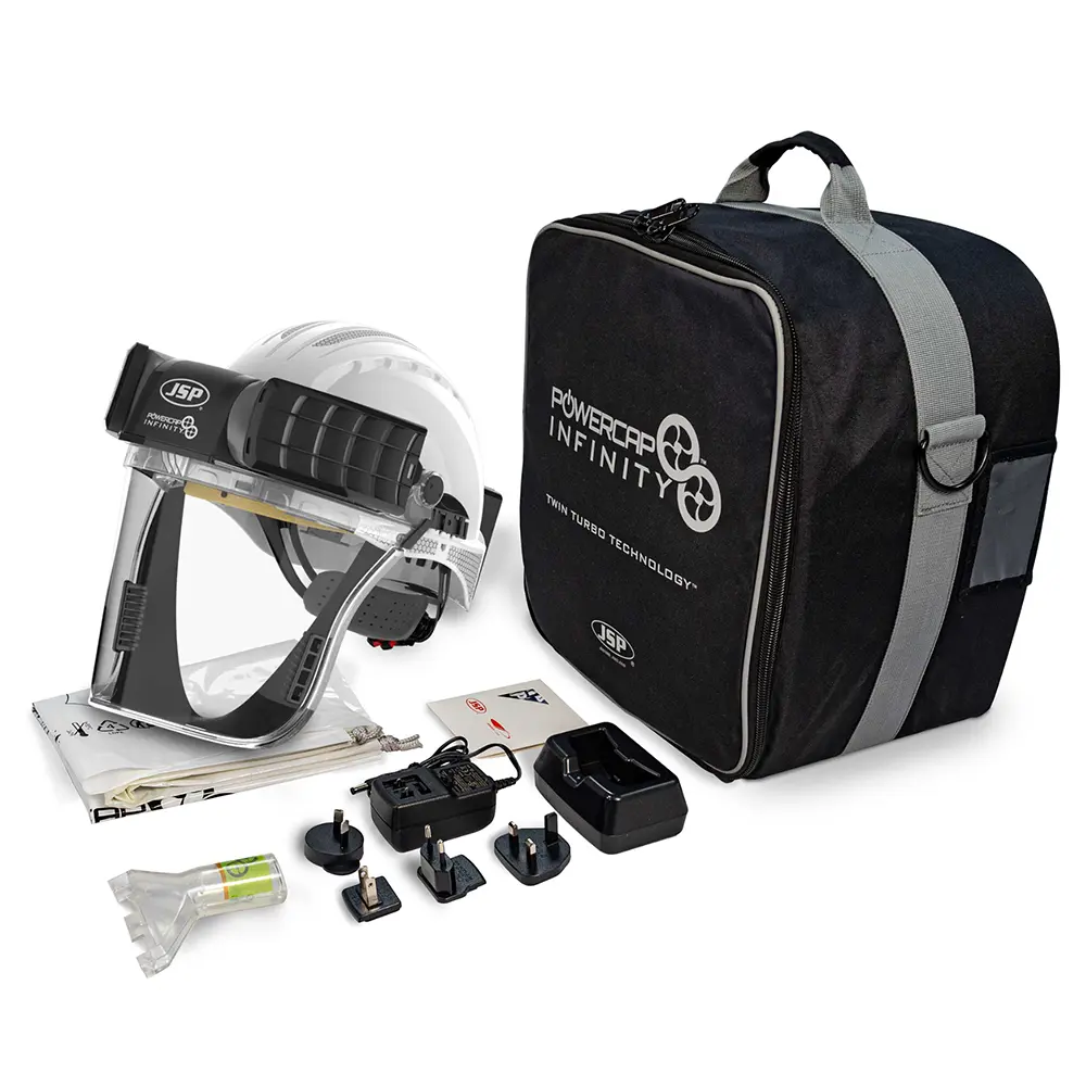 Powercap Infinity Battery Powered Air Supplied Respirator With Safety Helmet