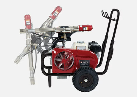 Titan Powrtwin 12000 Plus - Petrol Airless Sprayer - Sprays Intumescent And Fire Retardants