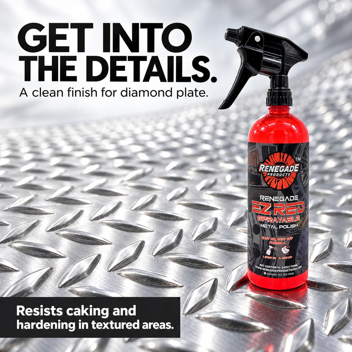 Renegade EZ Red Sprayable Metal Polish - Bright, Clean And Protected