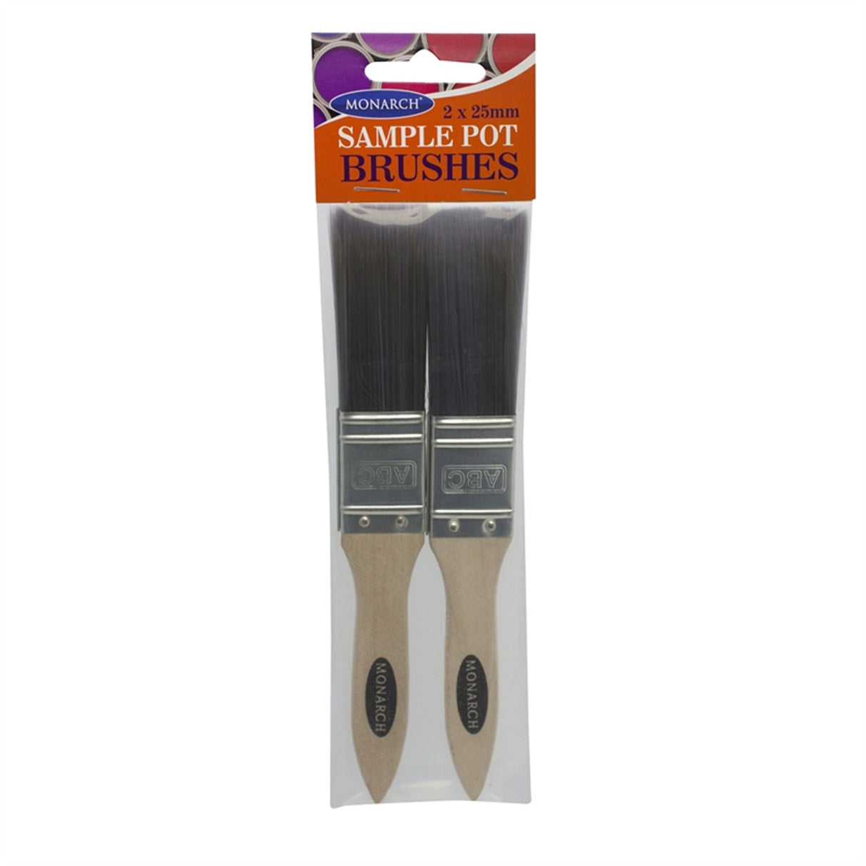 Monarch 25mm Sample Pot brush 2 pack