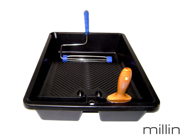 320mm Extra Heavy Duty Paint Roller Tray with brush and roller handle