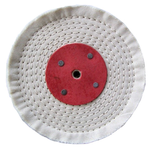 150mm White Stitched Polishing Mop WSM