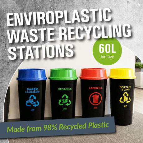 Sabco EnviroPlastic Waste  Recycling Stations – Made From 98% Recycled Plastic