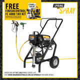 Wagner ProSpray PS 3.31 Airless Sprayer - 2 Gun Capable Reliability And Performance - INCLUDES FREE 18V FINE FINISH SPRAYER