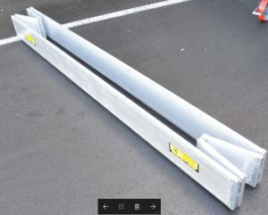 One piece aluminium kick boards - folding design