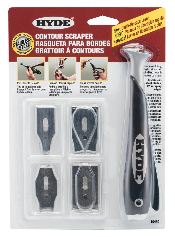 Hyde Contour Scraper (12 different blades in 1 tool)