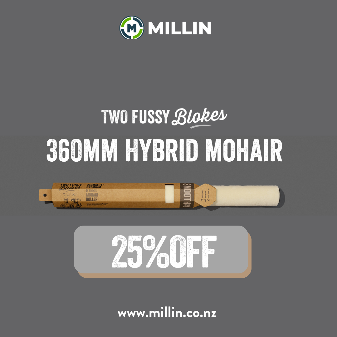 360mm x 5mm Two Fussy Blokes Hybrid Roller Sleeves - For Industrial Coatings