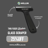 Two Fussy Blokes Premium Glass Scraper And Replacement Blades