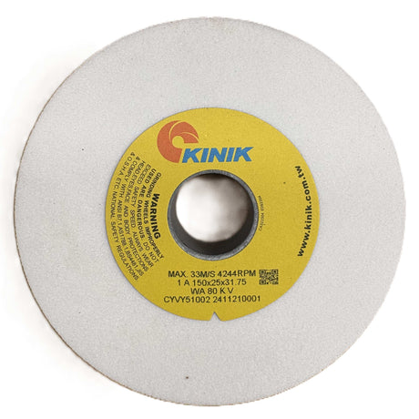 150mm x 25mm White Aluminium Oxide Grinding Wheels - Multi Bore