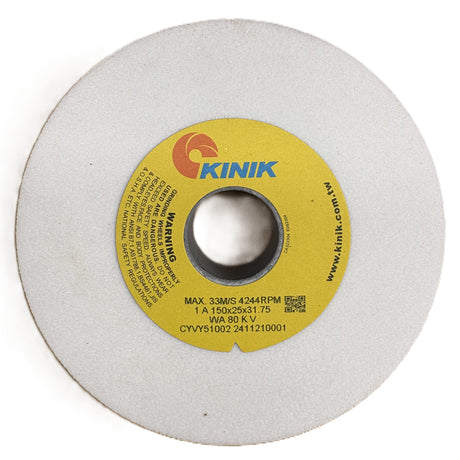 150mm x 25mm White Aluminium Oxide Grinding Wheels - Multi Bore