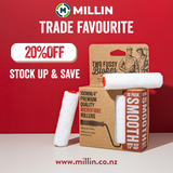 100mm x 5mm Two Fussy Blokes Smooth Mini Microfibre Roller Sleeves - 10 Pack