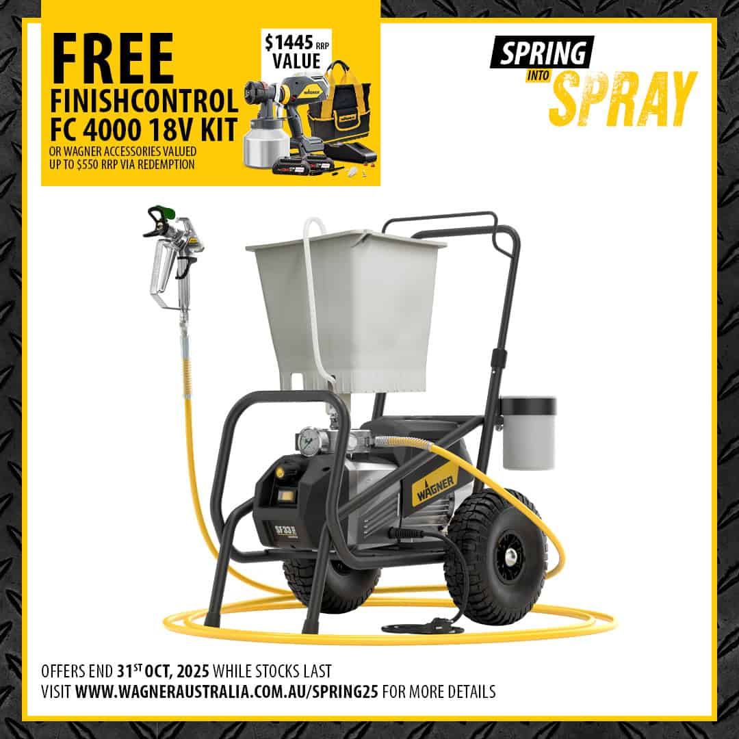 Wagner SF33 Pro 20L Hopper - Powerful Professional Diaphragm Pump - INCLUDES FREE 18V FINE FINISH SPRAYER