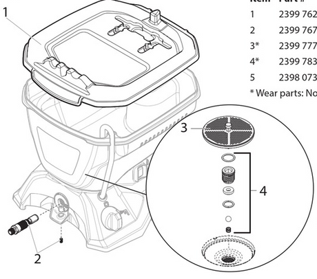 Control Pro 150 Inlet Valve Repair Kit