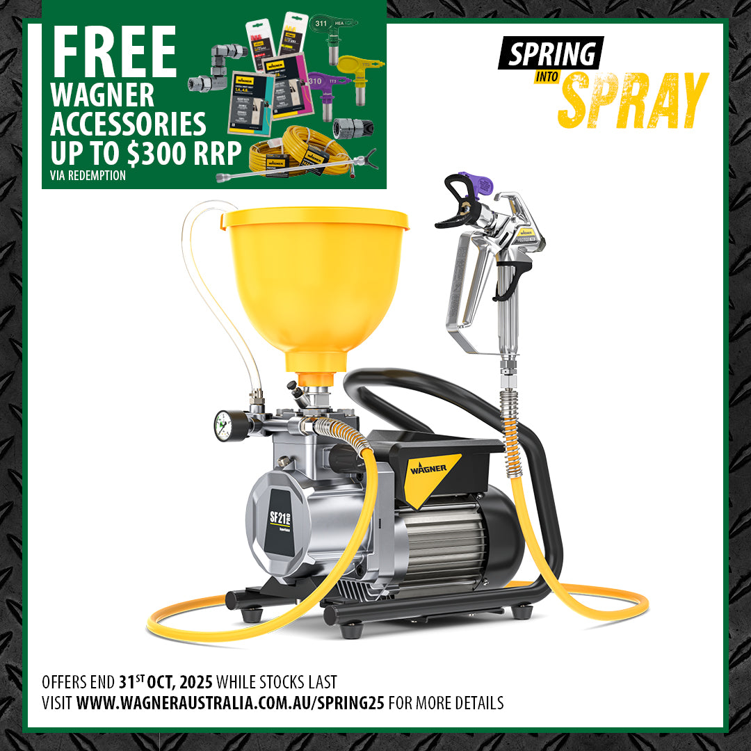 Wagner SuperFinish SF21 Pro Hopper - Ultimate Fine Finish Airless Spray Unit - $300 FREE ACCESSORIES