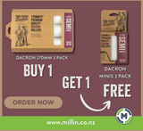 270mm x 10mm Two Fussy Blokes Dacron Roller Sleeve - Contractor 3 Pack - Includes Free Pack Of Mini Sleeves