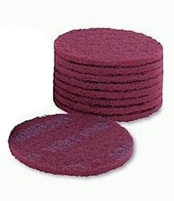 Mirka Mirlon Velcro 150mm Scuff Discs, Very Fine Red