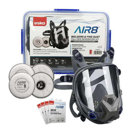 AIR8 Full Face Silica / Welders / Fine Dust Respirator By Esko