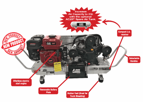 Iron Horse 8.0HP Petrol Air Compressor, AC19P