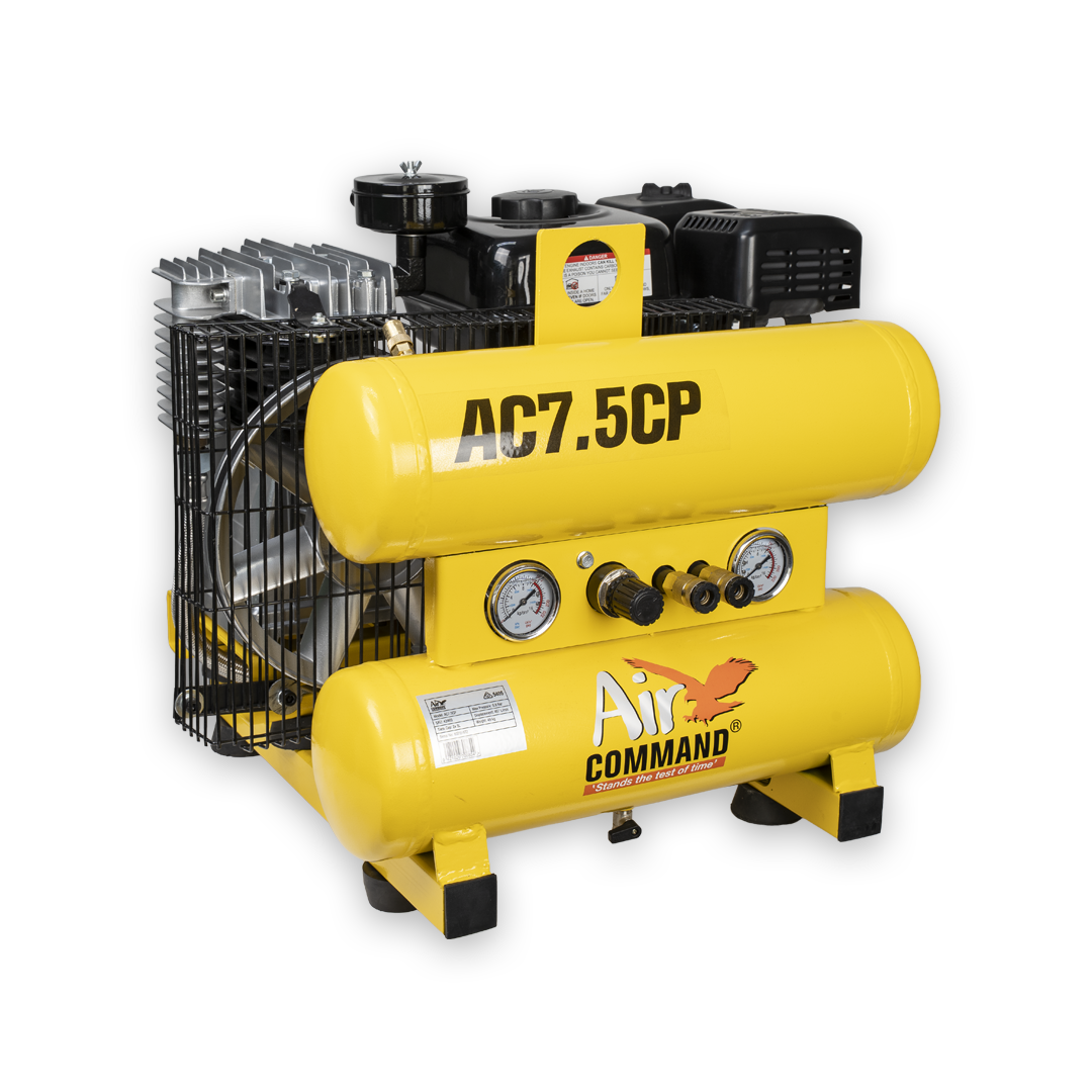 Air Command Vehicle Mount 8HP Powerdyne Powered Petrol Air Compressor AC7.5CP