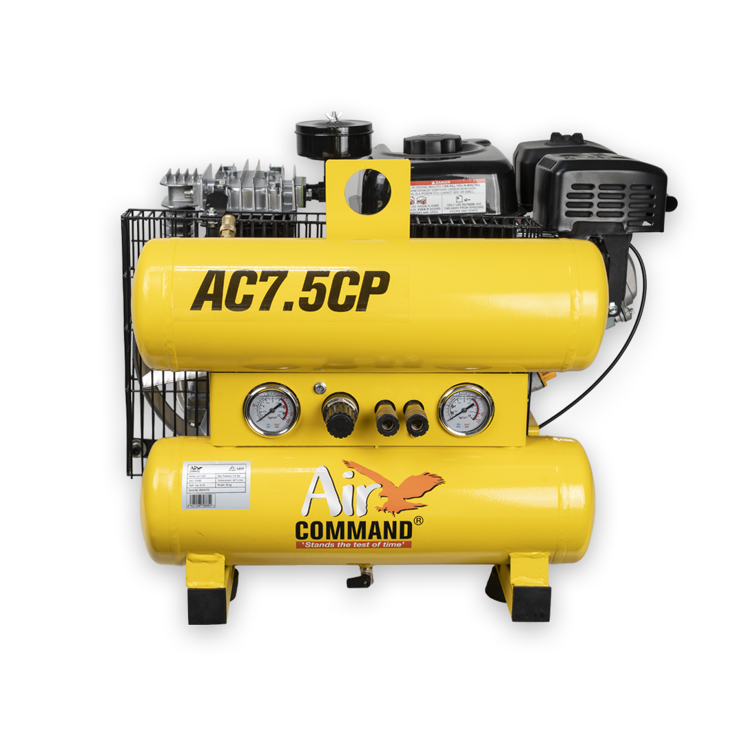 Air Command Vehicle Mount 8HP Powerdyne Powered Petrol Air Compressor AC7.5CP