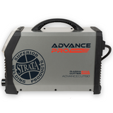 Welding machine with 'Strata' and 'Advance' branding on a white background