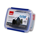 Esko Air8 MultiGas / Vapour Respiratory Kit in a clear plastic storage container with blue latches, shown on a white background.