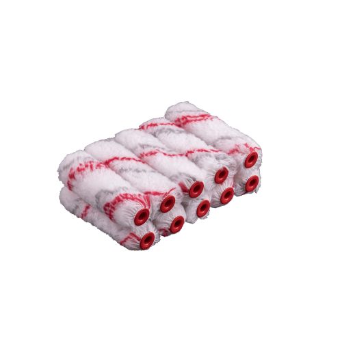 100mm x 13mm Almax Double Red Stripe Mini Roller Pack - Marine and Industrial Applications
