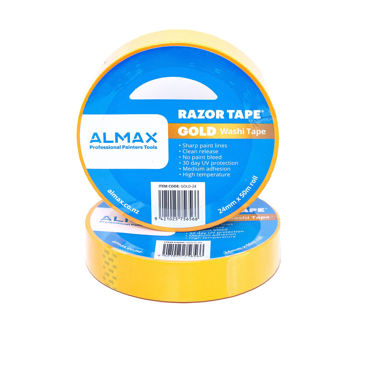 Razor Gold Washi Tape - Medium Tack