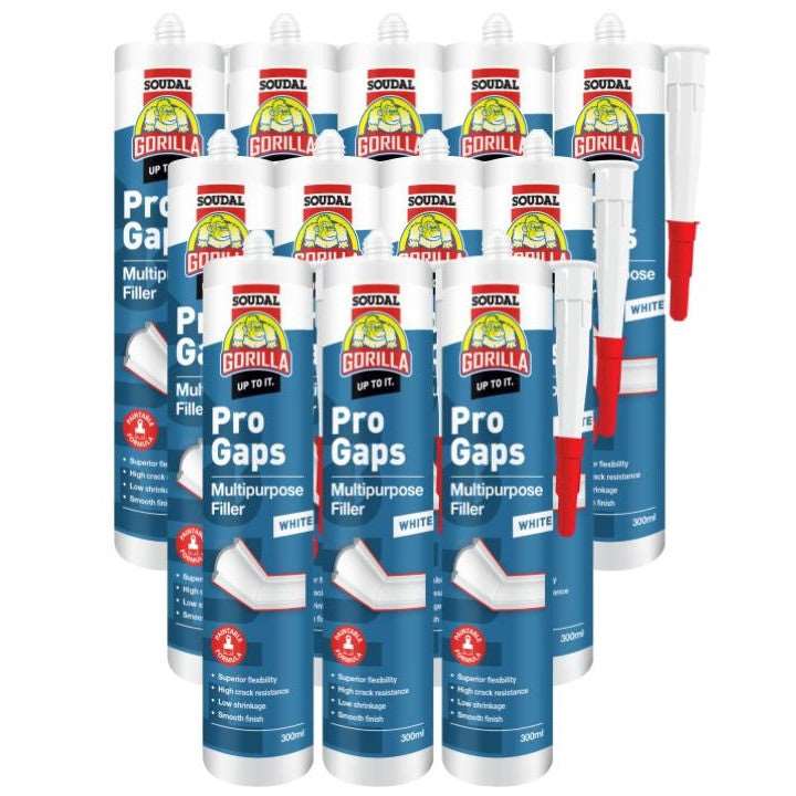 12 x Gorilla Pro Gaps Multipurpose Filler 300ml