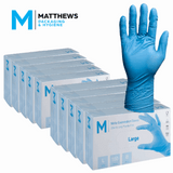 1000 Disposable Blue Nitrile Long Cuff Powder Free Gloves Pack