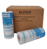 610mm X 48m Buy A Box - 12 Rolls Almax Premium Masking Film Rolls