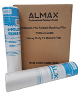 2500mm x 24m Buy A Box - 12 Rolls Almax Premium Masking Film Rolls