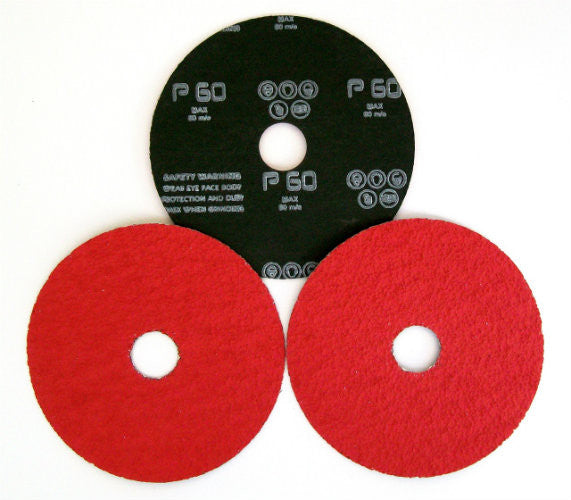 Ceramic Grain European Fibre Discs 127 x 22mm