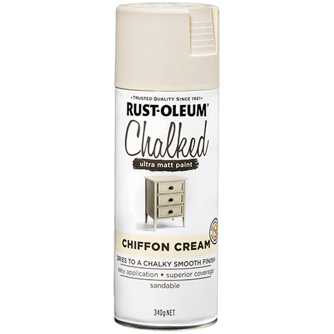 Rust-Oleum Chalked Spray Paint, 340g -Chiffon Cream