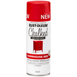Rust-Oleum Chalked Spray Paint, 340g - Farmhouse Red