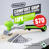 60mm Tungsten Carbide Scraper With Comfort Handle - Including 10 Spare Blades
