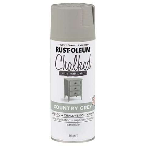 Rust-Oleum Chalked Spray Paint, 340g - Country Grey