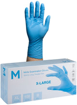 Nitrile Heavy Gauge 300mm Extra Long Cuff Powder Free Gloves - 100 Pack