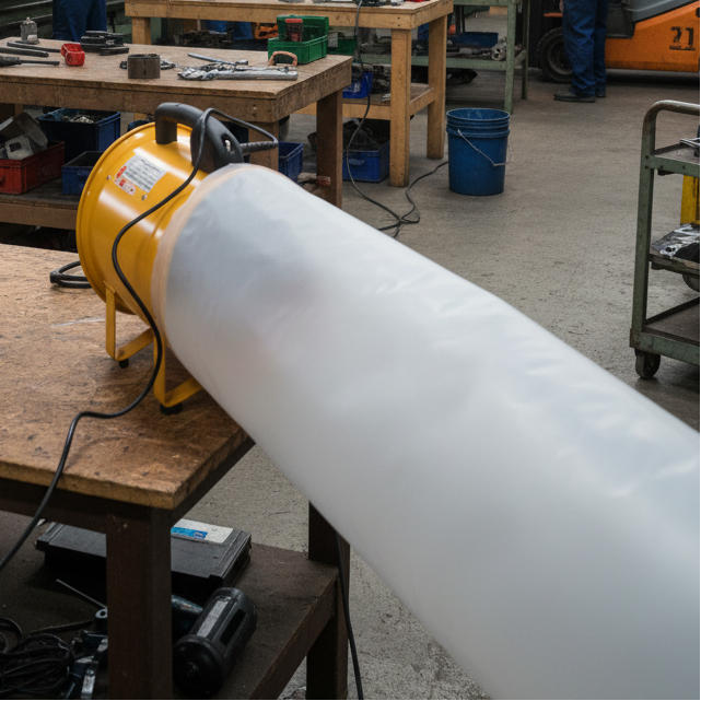 Disposable Ventilation Ducting 300mm Diameter – Heavy Duty Clear Polyethylene